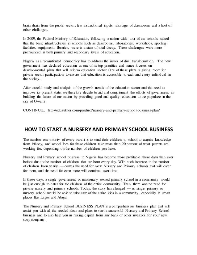 starting a church daycare business plan preschool business plan template pdf